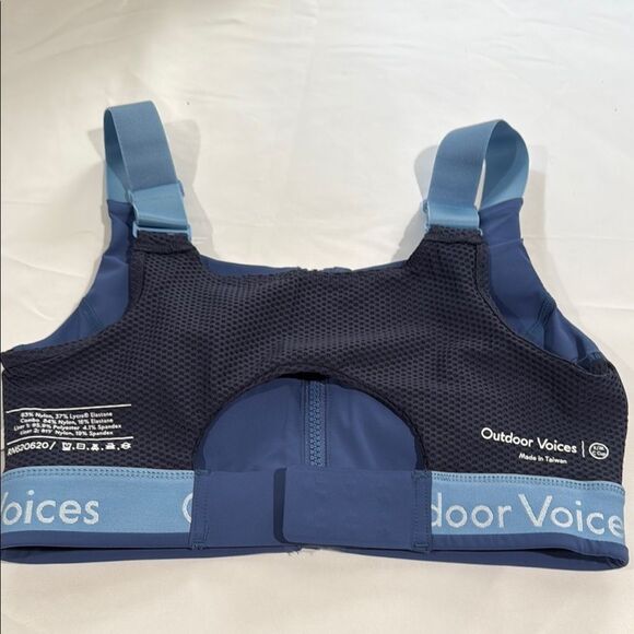 Outdoor Voices Denim Blue Women's Powerhouse Bra S/M-Cup - Picture 5 of 5